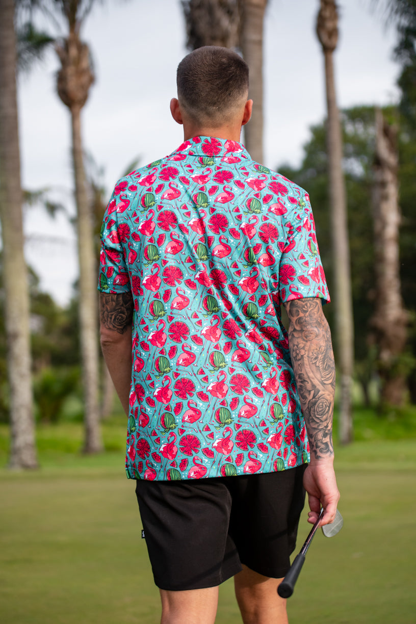 CA Funky Polo | Tropical Flamingo